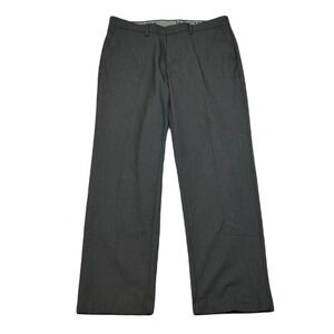 Haggar‎ Premium Flex Dress Pants Mens 34x29 Gray Slim Straight